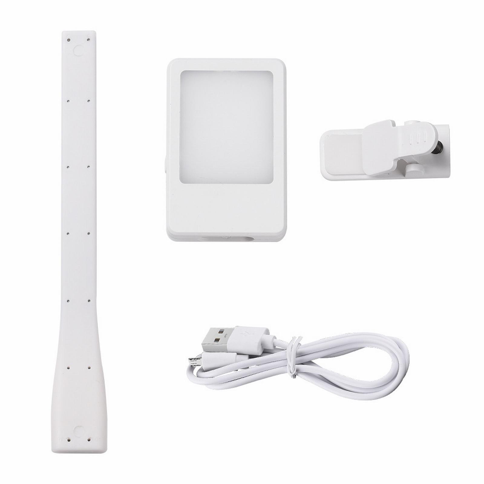 thumbnail image 2 of Lámpara Recargable Para Leer Libros Luz Led Para Leer En La Cama Cuida La Vista Brillo Ajustable Más De 20 Horas De Autonomía Luz Usb Para Leer En La Cama Luz Para Libros Con Clip, 2 of 2